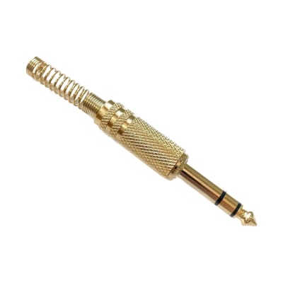 CLC-P36S PLUG STEREO  DORADO COLA ESPIRAL