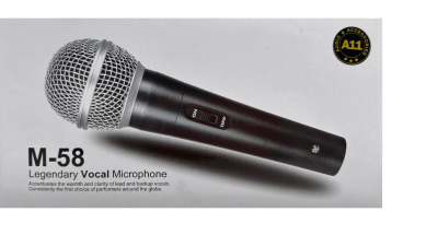 M-58 MICROFONO DINAMICO CON CABLE Y ANTIPOP A11
