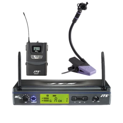 IN64R/IN64TB/CX-508W Micrófono inalámbrico single instrumento condensador saxo/acordeón JTS