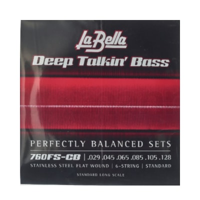 760FS-CB BAJO 6 CUERDAS FLAT WOUND LA BELLA