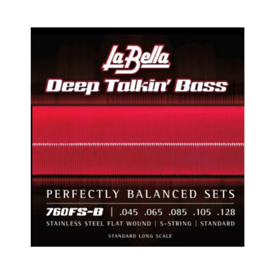 760FS-B BAJO 5 CUERDAS FLAT WOUND LA BELLA1