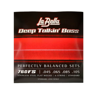 760FS BAJO 4 CUERDAS FLAT WOUND LA BELLA