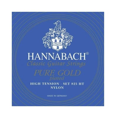 E825HT CUERDAS GUITARRA NYLON HT PURE GOLD HANNABACH