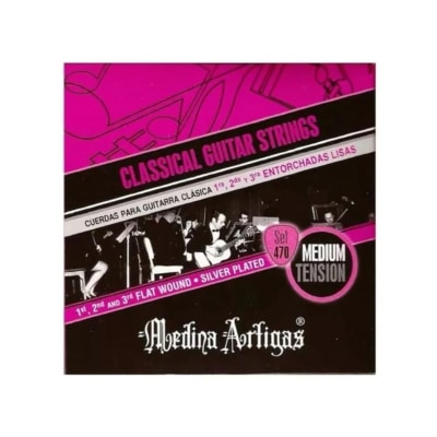 A470 CUERDAS GUITARRA CLASICA FLAT WOUND MEDINA ARTIGAS