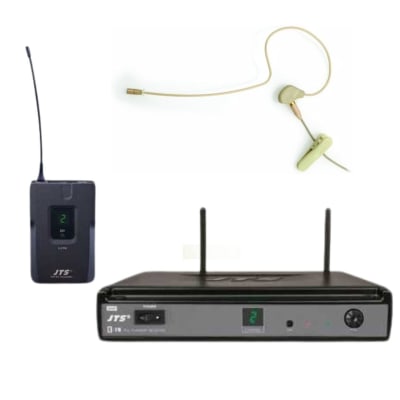 E-7R/E7TB/CM-8015F (Pack) Micrófono inalámbrico single cintillo miniatura omni beige JTS