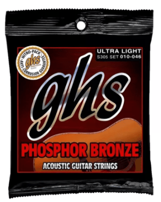 S305 CUERDAS GUITARRA ACUSTICA METAL GHS
