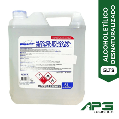 Alcohol Etilico 70% Bidon 5Lts