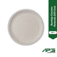 Bandeja Canasto Redonda N° 1. 200 Und