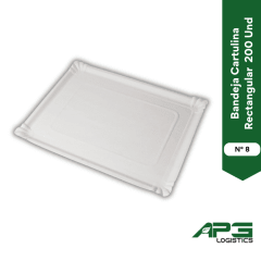 Bandeja Cartulina Rectangular N° 8. 200 Und