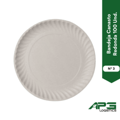 Bandeja Cartulina Redonda N° 3 100 Und