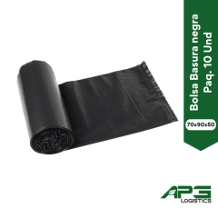 Bolsa Basura Negra 70x90x50 Paq. 10 Unid