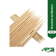 Brocheta de Madera 15 Cm