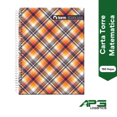 Cuaderno Carta Torre Matematica 150 Hojas