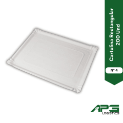 Bandeja Cartulina Rectangular N°4. 200 Und