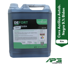 Cera Acrilica Autob. Negra 9.% Bidon 5Lts.