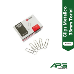 Clips Metalico 33mm Torini 100 Und