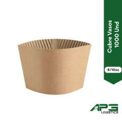 Cubre Vasos Kraft 8/10oz 1000 Und