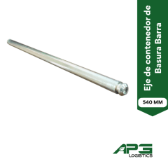 Eje de contenedor de Basura barra de 540mm - A Pedido