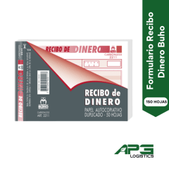 Formulario Recibo Dinero Buho 150 Hojas