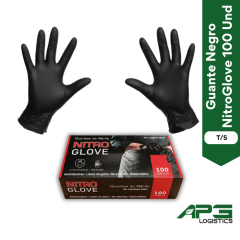 Guante Negro NitroGlove T/S. 100 Und