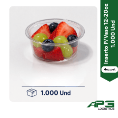 Inserto P/Vaso 12-20oz. (4oz pet) 1.000 Und