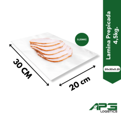 Lamina Prepicada 20x30x0.25 4,5kg.