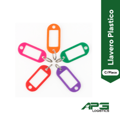 Llavero Plastico C/Placa