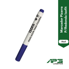 Marcador Pizarra P/Redonda Azul Isofit