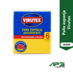 Paño Esponja Virutex 6 Und/Pack