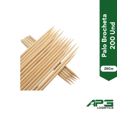 Palo Brocheta 25Cm 200Und