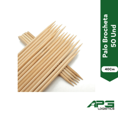 Palo Brocheta 40Cm 50 Und