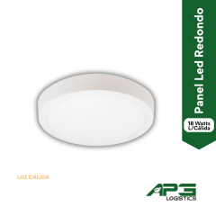 Panel Led Redondo 18W Luz cálida