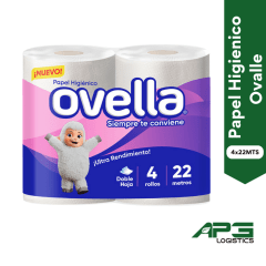 Papel Higienico D/H Ovella 22mts 1x4und