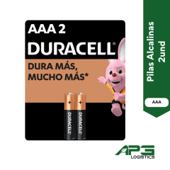 Pilas Alcalinas Duracell AAA 2 Und