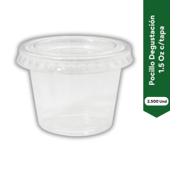 Pocillo Degustacion C/Tapa 1.5oz. 2.500 Und