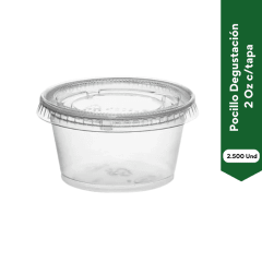 Pocillo Degustacion C/Tapa 2oz. 2.500 Und
