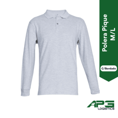 Polera Pique M/L - C/Bordado  - A Pedido