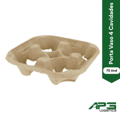 Porta Vaso 4 Cavidades 75 Und C