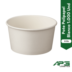 Pote Polipapel Blanco 6Oz 1.000 Und