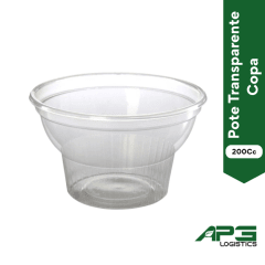 Pote Transparente Copa 200Cc