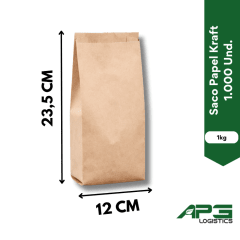 Saco Papel Kraft 1kg. 1.000 Und