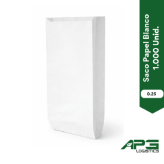 Saco Papel Blanco 0.25 1.000 Unid