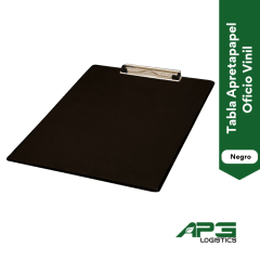 Tabla Apretapapel Oficio Vinil Negro