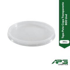 Tapa Pote Copa Transparente 200cc 800 Und