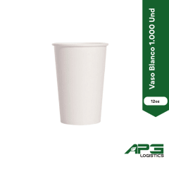 Vaso Blanco 12oz 1.000 Und