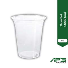 Vaso Pet 9oz. 1.000 Und