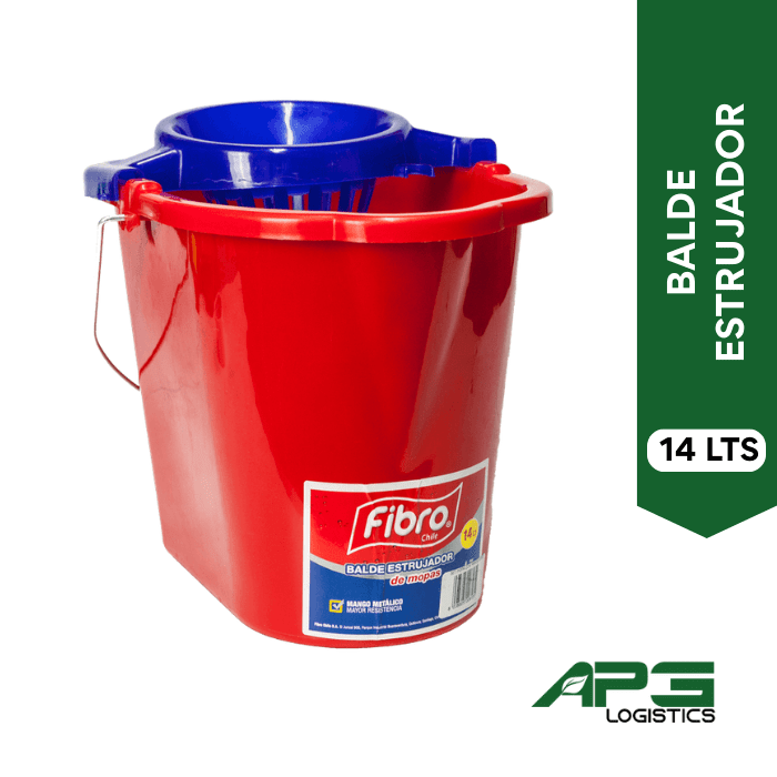 Balde C/Estrujador Fibro 14Lts1