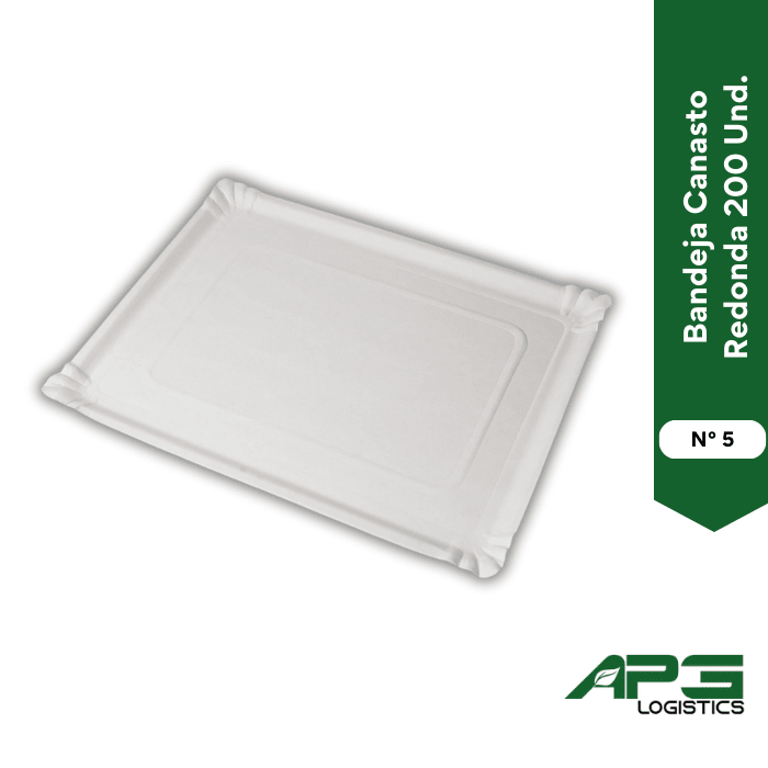 Bandeja Cartulina Rectangular N° 5. 200 Und1