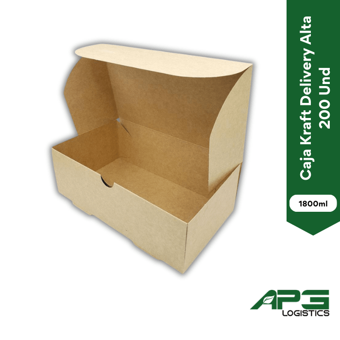Caja Kraft Delivery Alta 1800ml 200Und1