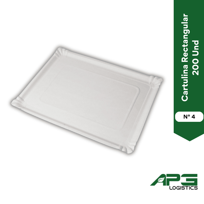 Bandeja Cartulina Rectangular N°4. 200 Und1